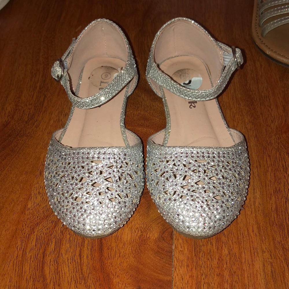 Rhinestone studded shoes